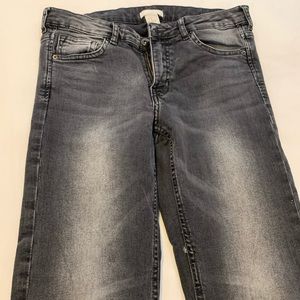 Grey Jeans with zipper details